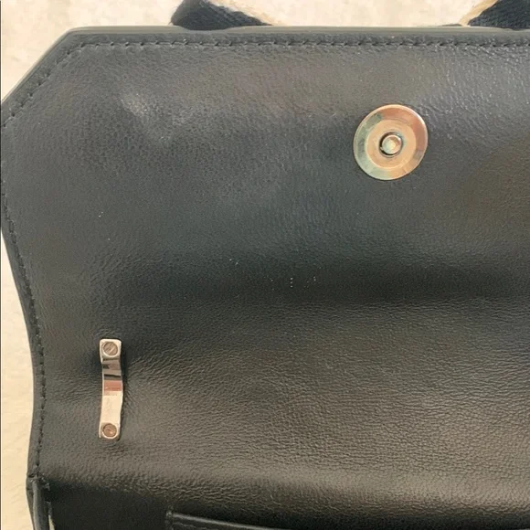 Jimmy Choo Black and White Graphic Crossbody Bag